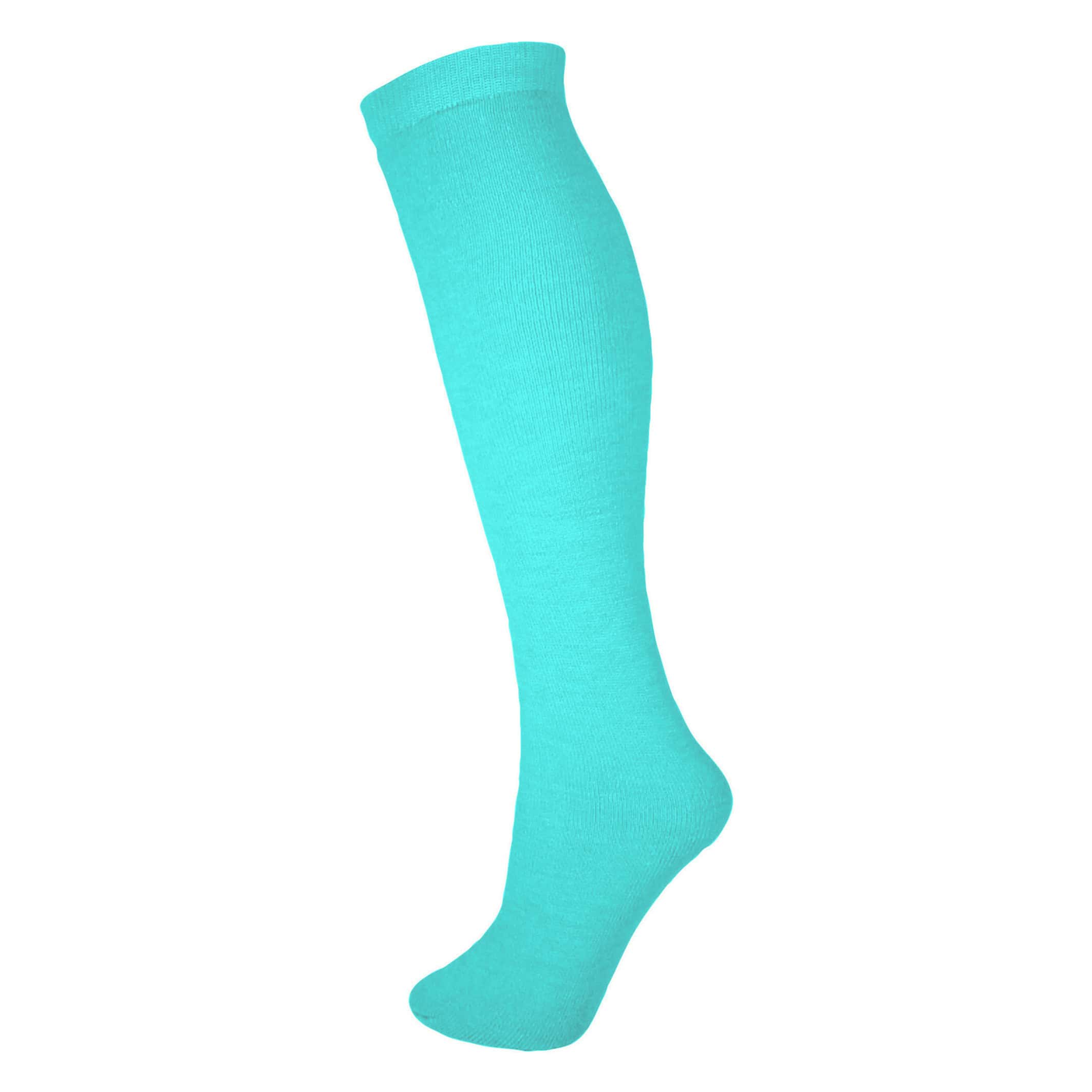 MSV145-Essential-Thermal-Ski-Sock-Aqua