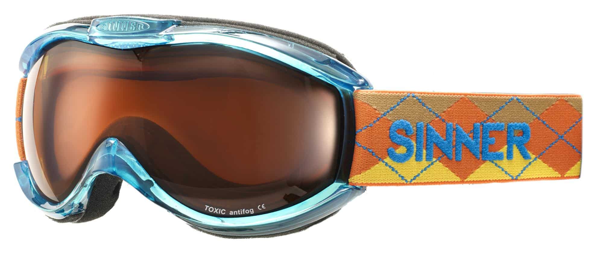 Sinner ski goggles. Double lens. Toxic Large reduced to clear Ski 3 Up