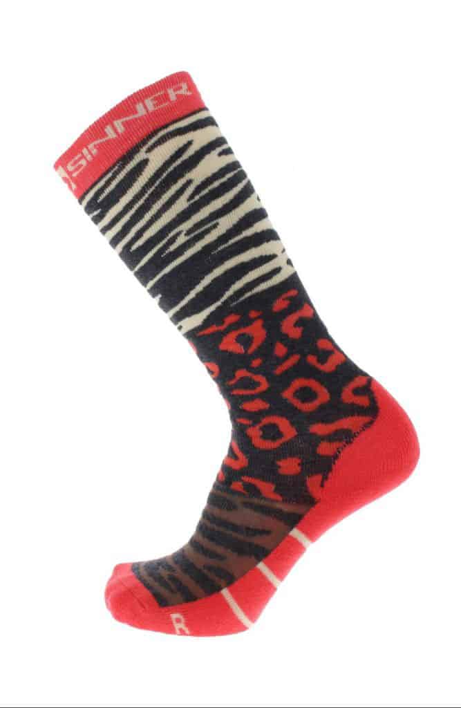 Sinner ultra soft ski socks - animal print. Multi buy offer! - Ski 3 Up