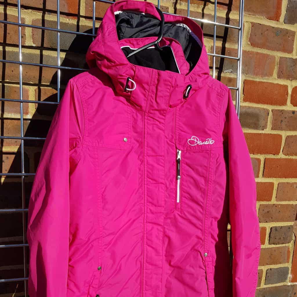 pink ski jumpsuit