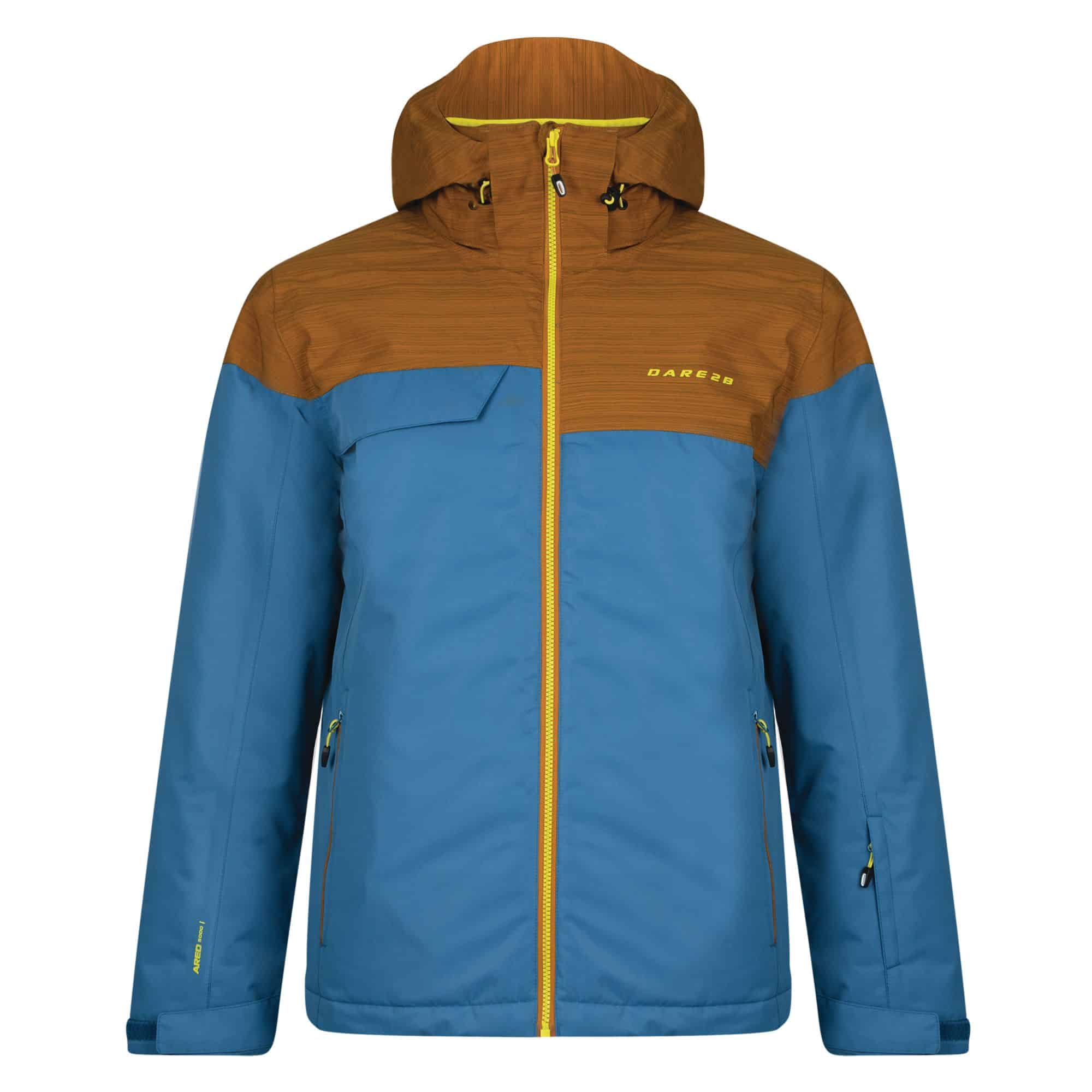 Winter unisex ski jacket. Dare2B. Requisite II. Blue / Brown - Ski 3 Up