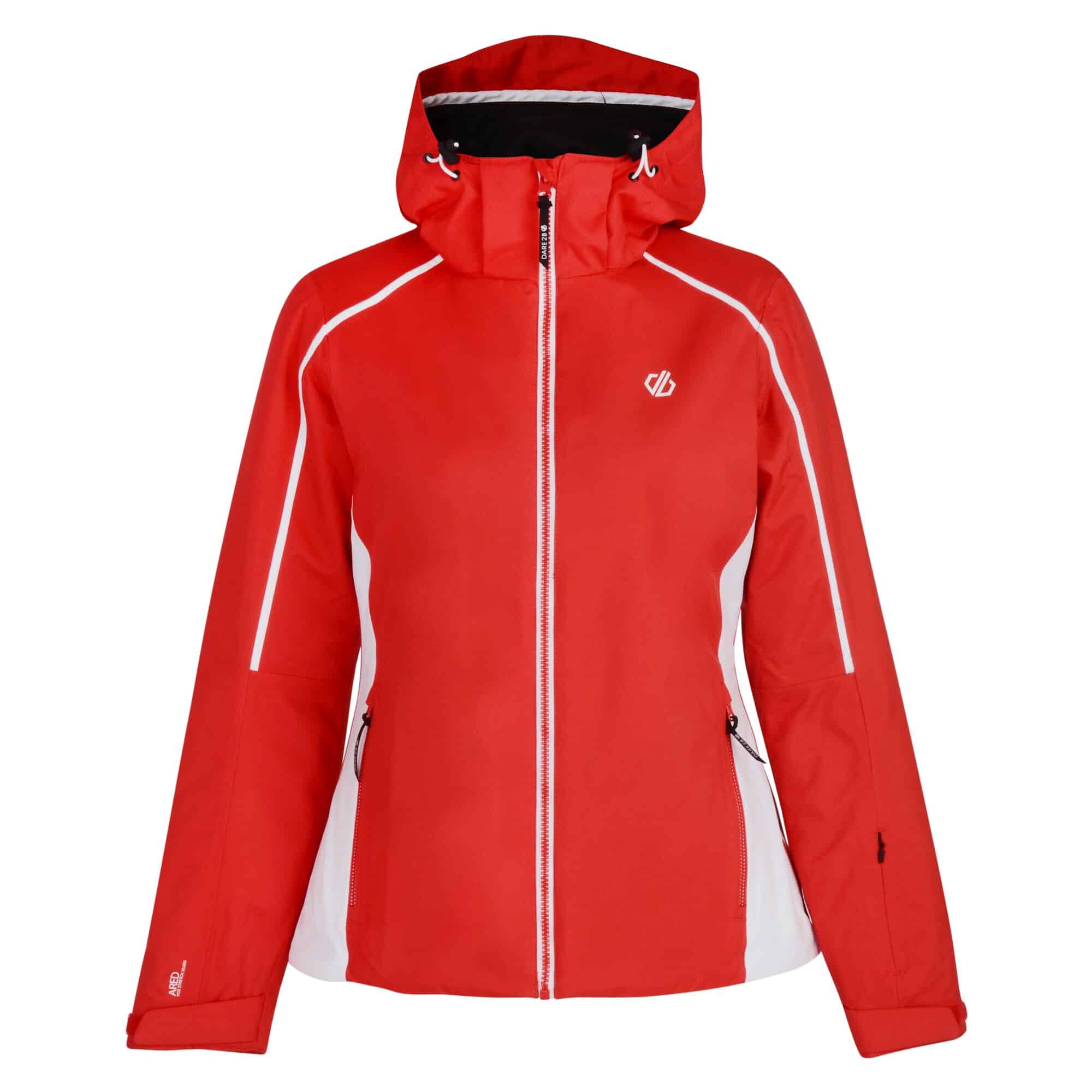 Red Comity Female ski jacket and winter coat Dare2B DWP433 Size 10 