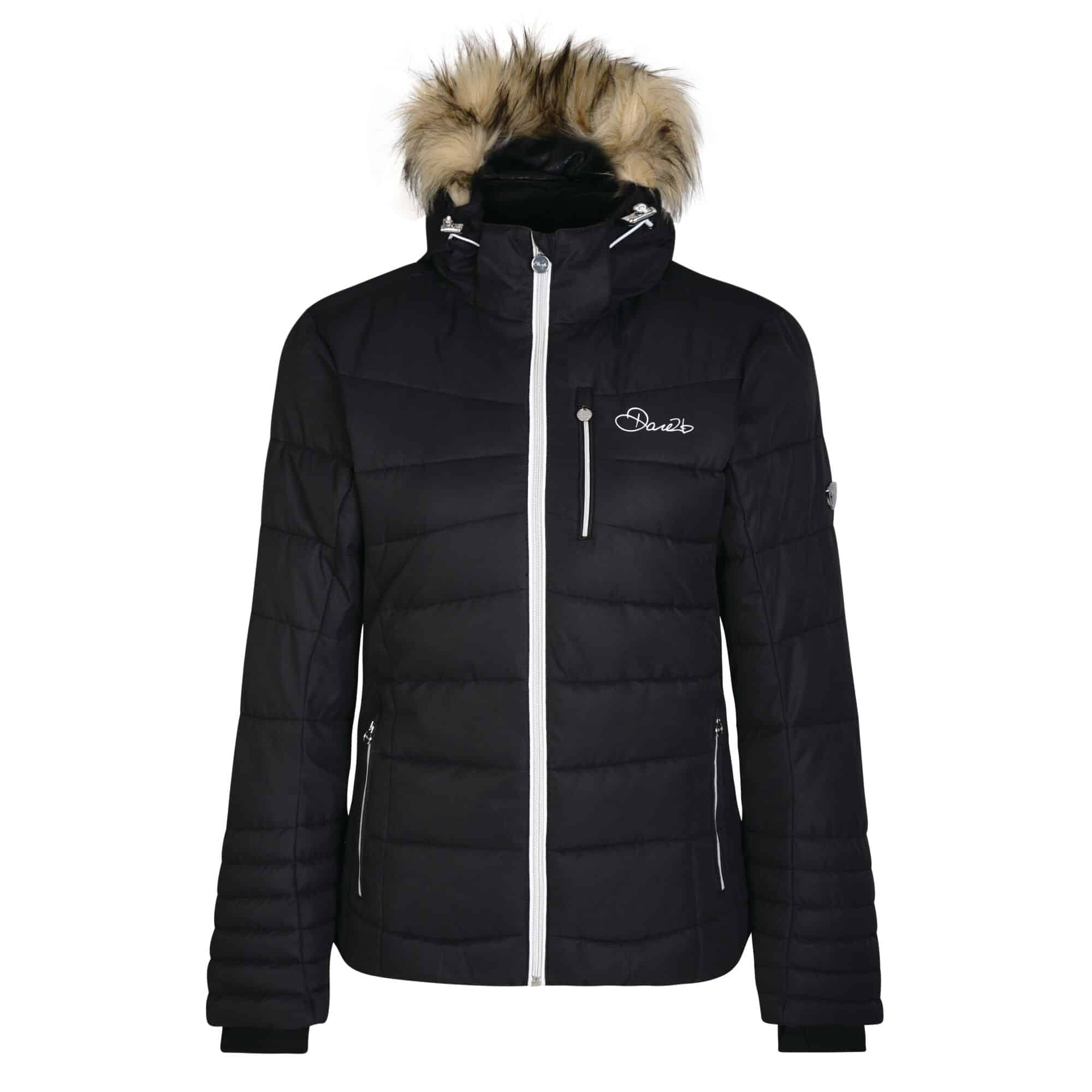 Black DWP392  Size 14 Dare2B Curator Dare 2B Female ski jacket and winter coat 