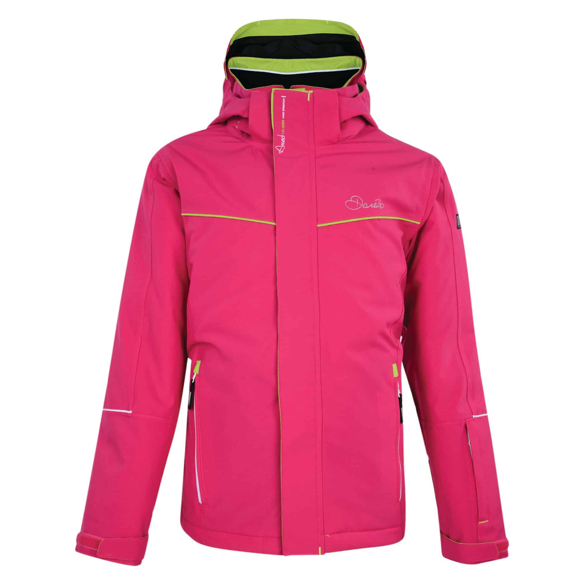 Junior female ski and winter jacket. Dare2B. Exclaim. Pink - Ski 3 Up