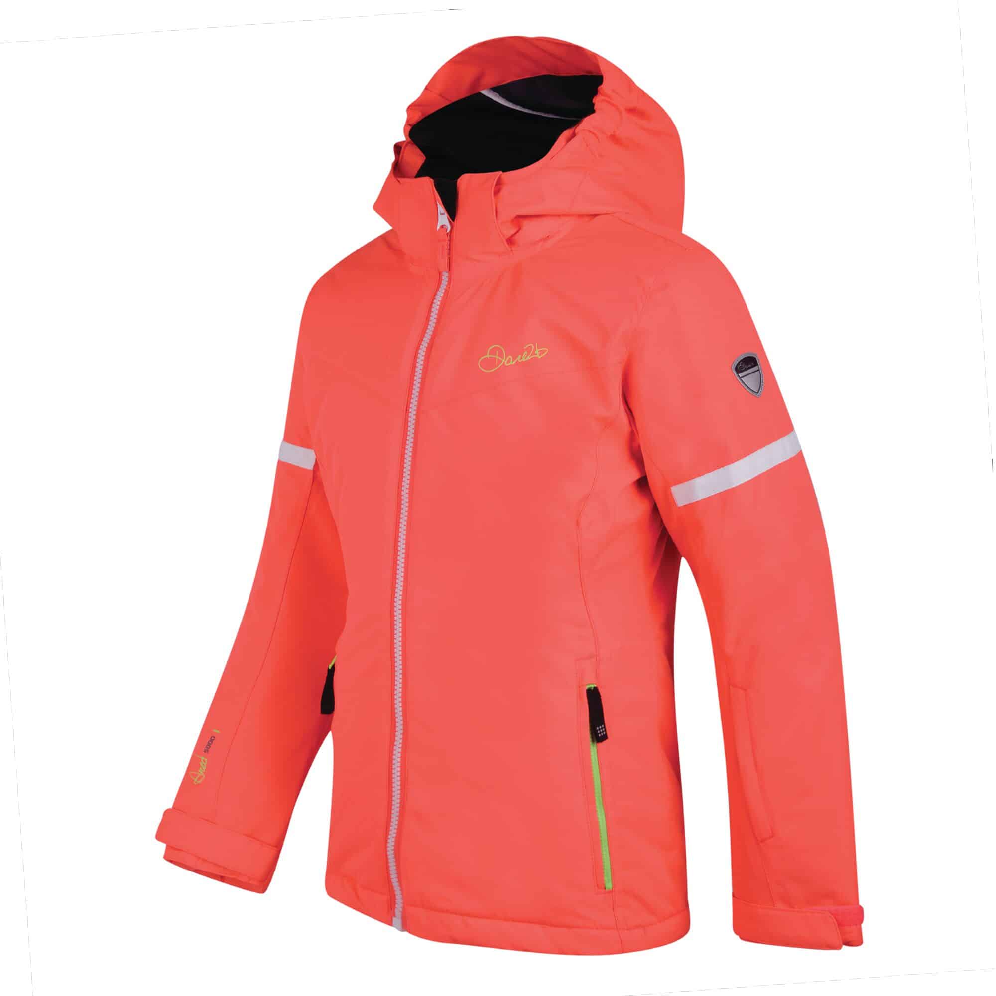 Junior Female ski and winter jacket. Dare2B. Obscure. Coral. - Ski 3 Up