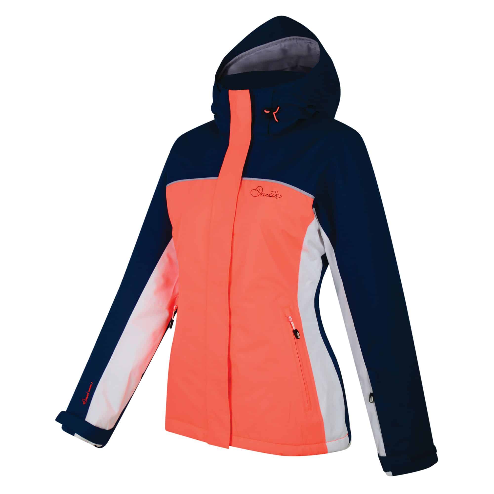 Female ski jacket and winter coat. Dare2B. Ingress. Coral. DWP364 - Ski ...