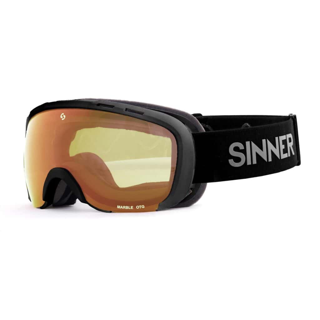 Sinner Ski OTG (over the glasses) Goggles. Marble. Double &